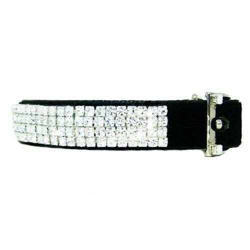 Crystal Crystal-studded Satin Pet Collar