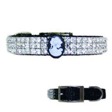 Crystal Cameo Jeweled Pet Collar - For dogs and cats - dog-collar-fancy