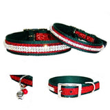 Christmas Jingles Pet Collar with Bells Charm - For dogs and cats - dog-collar-fancy